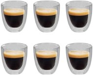 Dvoustěnná termo sklenice na espresso 6 ks 80 ml - Termosklenice