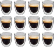 Dvoustěnná termo sklenice na espresso 12 ks 80 ml - Termosklenice
