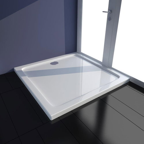 Square shower tray ABS white 80 × 80 cm - Shower Tub - Main image