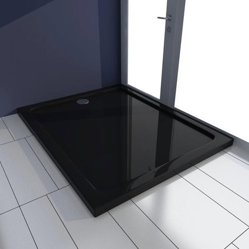 Rectangular shower tray ABS black 80 × 100 cm - Shower Tub - Main image