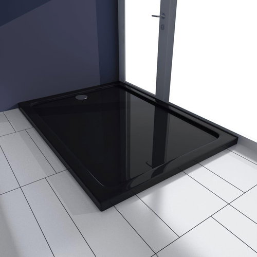 Rectangular shower tray ABS black 80 × 110 cm - Shower Tub - Main image