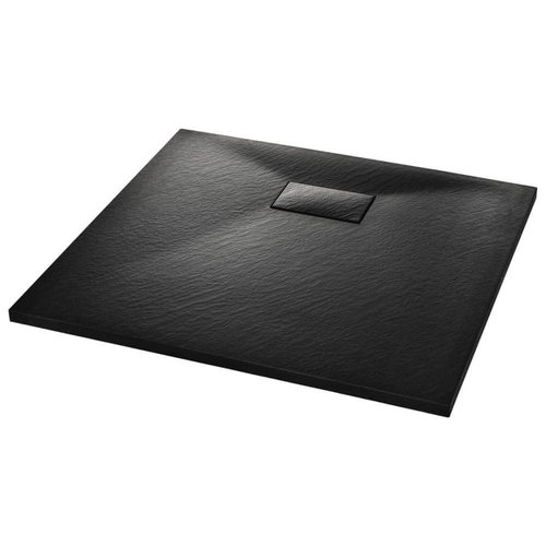 Shower tray SMC black 90 × 80 cm - Shower Tub - Main image