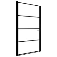 Sprchové dvere tvrdené sklo 81 × 195 cm čierne - Sprchové dvere