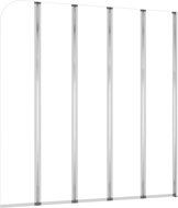 Shower enclosure 120 × 140 cm tempered glass transparent - Shower Enclosure