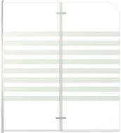 Shower enclosure 120 × 140 cm tempered glass striped - Shower Enclosure