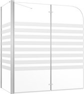 Shower enclosure 120 × 68 × 130 cm tempered glass striped - Shower Enclosure