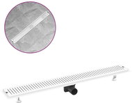 Shower trough with ventilation holes 93 × 14 cm Stainless steel - Shower Drain