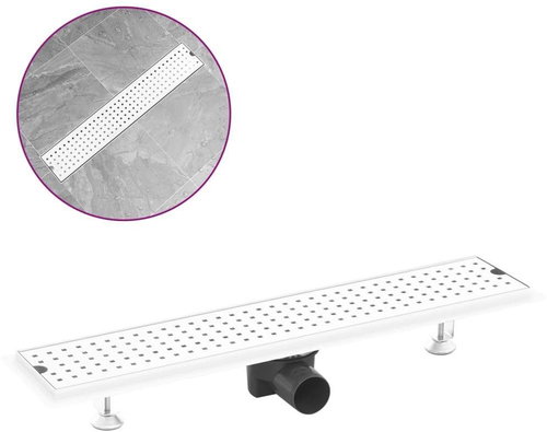 Shower trough perforated 63 × 14 cm Stainless steel - Shower Drain - Main image