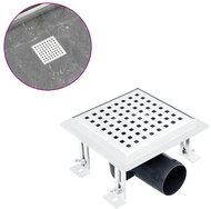 Shower inlet 12 × 12 cm stainless steel - Shower Drain