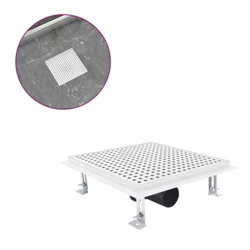 Shower inlet 25 × 25 cm stainless steel - Shower Drain - Main image