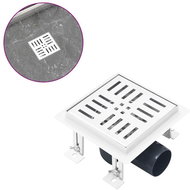 Shower inlet 12 × 12 cm stainless steel - Shower Drain