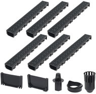 Drainage channels 6 pcs plastic 6 m - Shower Drain