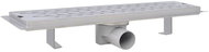 Straight Shower Drain Gutter Waves 530x140 mm Stainless steel - Shower Drain