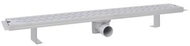 Straight Shower Drain Gutter Waves 830x140 mm Stainless steel - Shower Drain