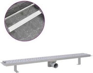 Straight Shower Drain Trough Bubbles 1030x140 mm Stainless steel - Shower Drain