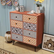 Storage cabinet with 8 drawers brown - Cabinet
