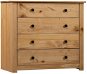 Storage Cabinet 80 × 40 × 73cm Pine Panama Series - Chest of Drawers
