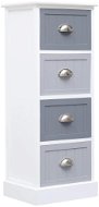 Storage cabinet 35 × 30 × 90 cm wood pavlovnia - Chest of Drawers