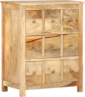 Storage Cabinet 60 × 35 × 75cm Solid Mangrove Wood - Cabinet