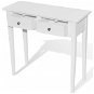 Dressing Table Toilet console table with two drawers white - Toaletní stolek