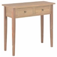 Toilet console table brown 79 × 30 × 74 cm wood - Dressing Table