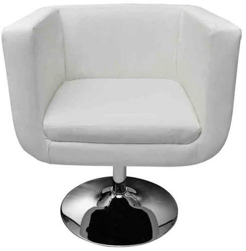 White faux leather bar stool - Stool - Main image