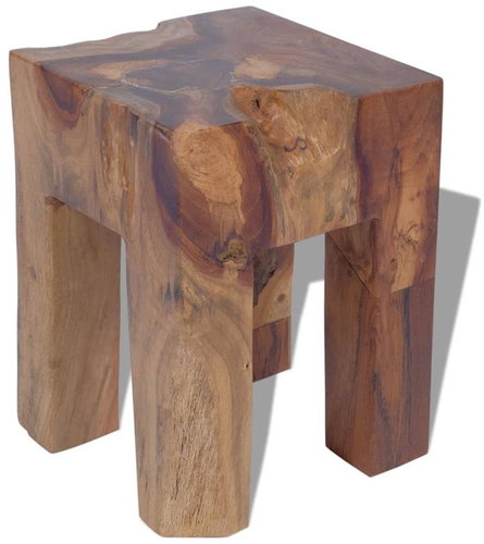 Chair solid teak - Stool - Main image