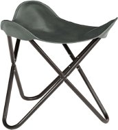 Chair Butterfly grey genuine leather - Stool