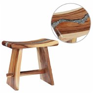 Stolička, masívne drevo, suar a polyresin - Stolička