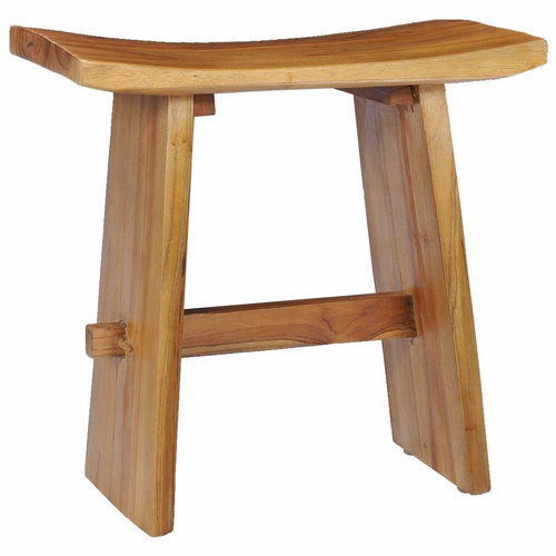 Stool solid teak wood - Stool - Main image