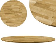 Round Solid Oak Table Top 23mm 600mm - Table Top