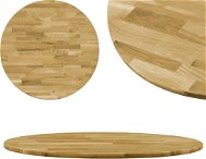 Round Solid Oak Table Top 23mm 700mm - Table Top