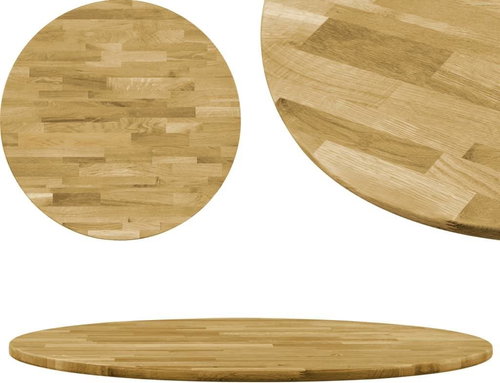 Round Solid Oak Table Top 23mm 900mm - Table Top - Main image