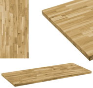 Rectangular Table Top, Solid Oak Wood, 44mm 120 × 60cm - Table Top