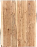 Solid Acacia Wood Table Top 80 × (50-60) × 3.8cm - Table Top
