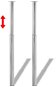 2 telescopic table legs chrome 710 mm - 1100 mm - Table Legs