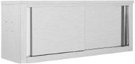 Wall mounted kitchen cabinet with sliding doors 120x40x50 cm stainless steel - Cabinet