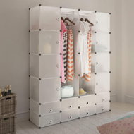 Modular cabinet with 18 compartments white 37 × 146 × 180,5 cm - Wardrobe