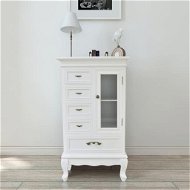 Cabinet with 5 Drawers and 2 Shelves, White - Cabinet