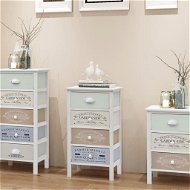 French Style Storage Cabinet with 4 Drawers, Wooden - Cabinet