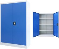 Office Drawer Metal Office Cabinet 90 × 40 × 140cm Grey-blue - Kancelářská skříň