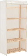 Cabinet white 79 × 40 × 170 textile - Wardrobe