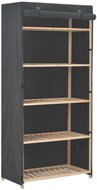 Wardrobe grey 79 × 40 × 170 cm textile - Wardrobe