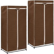 Wardrobe Cabinets 2 pcs brown 75 × 50 × 160 cm - Šatní skříň