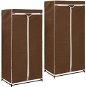 Wardrobe Cabinets 2 pcs brown 75 × 50 × 160 cm - Šatní skříň