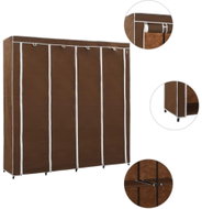 Wardrobe with 4 compartments brown 175 × 45 × 170 cm - Wardrobe