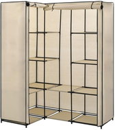Corner wardrobe cream 130 × 87 × 169 cm - Wardrobe