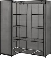 Corner wardrobe grey 130 × 87 × 169 cm - Wardrobe