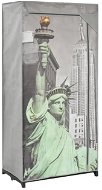Šatníková skriňa New York 75 × 45 × 160 cm textil - Šatníková skriňa