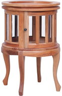 Display Cabinet, Natural 50 × 50 × 76cm Solid Mahogany - Cabinet